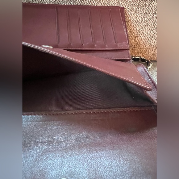 Authentic Chanel Lambskin Red Flap Wallet WOC Bag - Picture 4 of 12